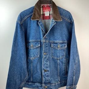 VINTAGE MARLBORO COUNTRY STORE DENIM JEAN JACKET COAT ADULT M